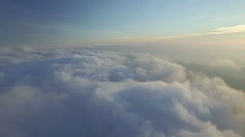 Flying above the clouds 库存影片 62658643