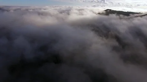 Flying above the clouds Stock Footage 76169189