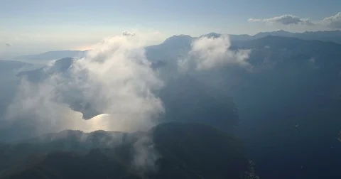 Flying above the clouds 库存影片 77643076