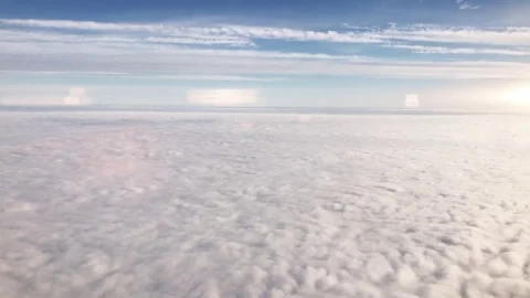 Flying above the clouds Stock Footage 82877747