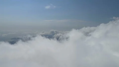 Flying above the clouds Stock Footage 92142422