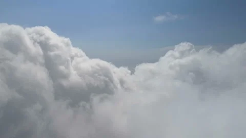 Flying above the clouds 库存影片 92142821