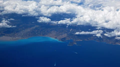 Flying above the clouds Stock Footage 106456815
