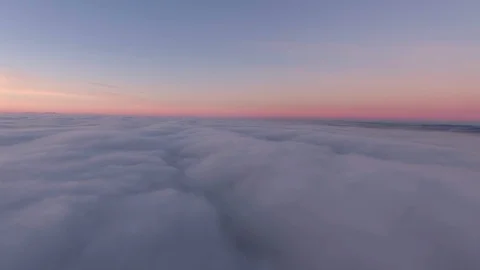 Flying above the clouds Stock Footage 108884955