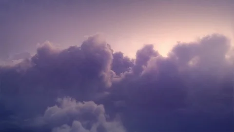 Flying above the clouds Stock Footage 122197266