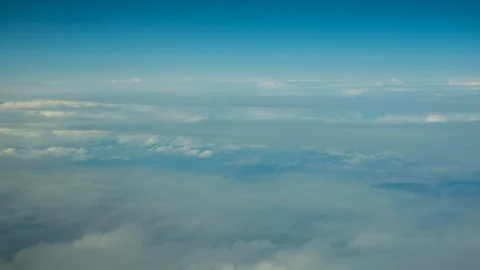 Flying above the clouds Stock Footage 123903334
