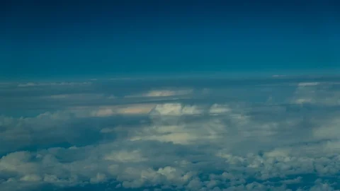 Flying above the clouds Stock Footage 124039214