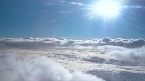 Flying Above Clouds Stock Footage 124259756