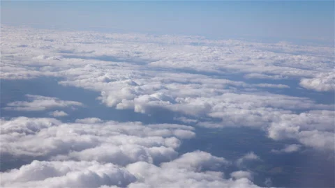 Flying above the clouds Video stock 205117913