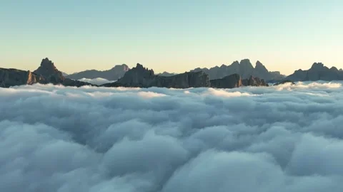 Flying above the clouds Stock Footage 275582444