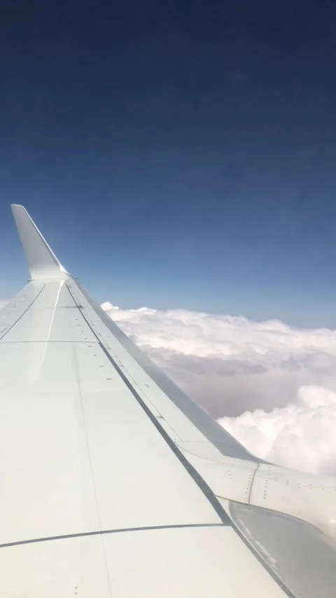 Flying above clouds ,High Altitude 11km Stock Footage 245373767