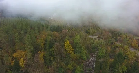 Flying above the clouds in the mountains Stock Footage 117768323