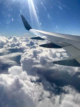 Flying Above the Clouds Stock Photos