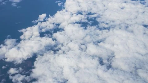 Flying Above the Clouds Scenic Aerial View Stock Footage 336622193