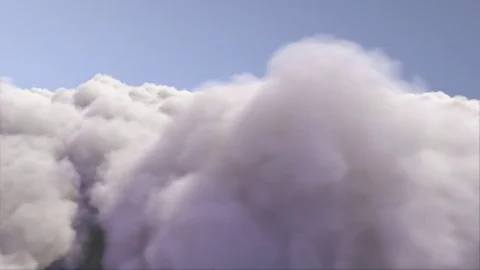 Flying above clouds seamless loop Stock Footage 77360082