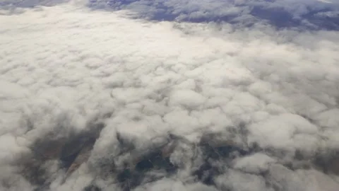 Flying above the clouds, a serene and relaxing moment Stock Footage 222988547