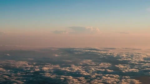 Flying Above The Clouds At Sunset Video stock 227141924