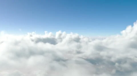 "flying above the clouds. through the clouds.  paradise" Stock-Footage 51763332