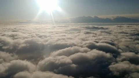 Flying Above The Clouds Video Clip Stock Footage 105753233