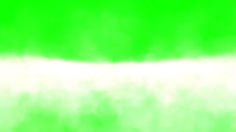 Flying Above Fluffy White Clouds Layer Animation Green Screen Chroma Key Video stock 341587217