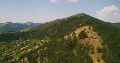 Flying above hills and fields Stock Footage 109014123