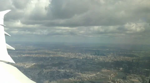 Flying above London City UK Stock Footage 37144192