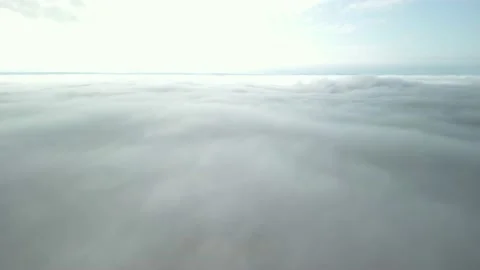 Flying above massive clouds. Hovering. Stratus. Stock Footage 234637781