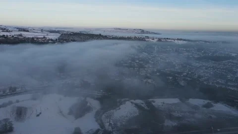 Flying Above Mist Stock Footage 150237215