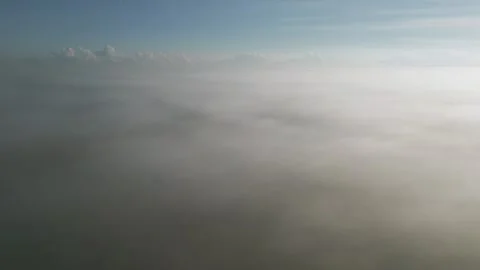 Flying Above Mist Stock Footage 272760917