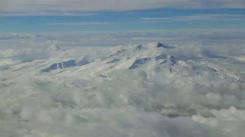Flying above mountain range Chile Stock Footage 152340105