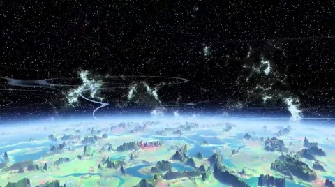 Flying above the planet Stock Footage 52884919