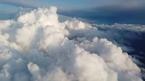 Flying above thick clouds. Stock Footage 133802137