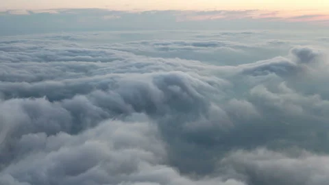 Flying Above Waves of Clouds Stock Footage 233733073