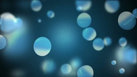 Flying abstract bubbles in bright lit environment Stock Footage 89138165