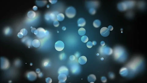 Flying abstract molecules in bright lit environment. Low depth of field. 4 k Stock Footage 89446354