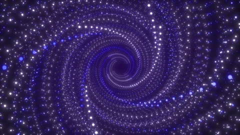 Flying in an abstract screw tunnel Stock Footage 248987339
