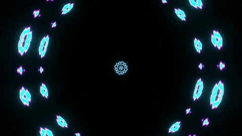 A flying abstract sparkling looped pattern Video stock 199858038