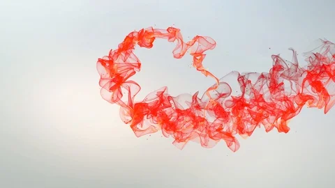 Flying abstract wave of two colors, red and blue. Magical vibes. Stock Footage 114171031