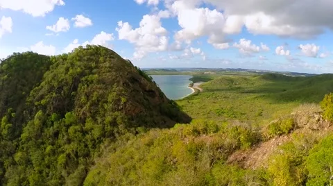 Flying Across Cliff Face Stock Footage 41841460