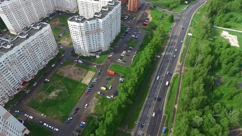 Flying Across The Road Stock Footage 76006611