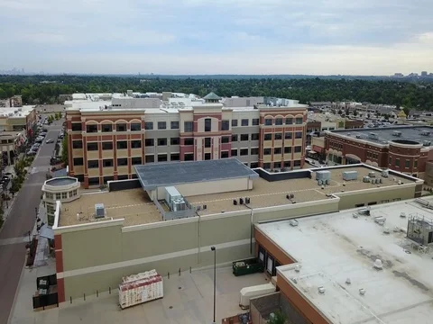 Flying Aerial Tilt Down Over Buildings Stock Footage 78205725