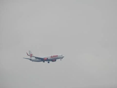 Flying Aeroplane captured by camera Stock Photos