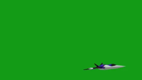 Flying aeroplane motion graphics with green screen background Stock Footage 137688694