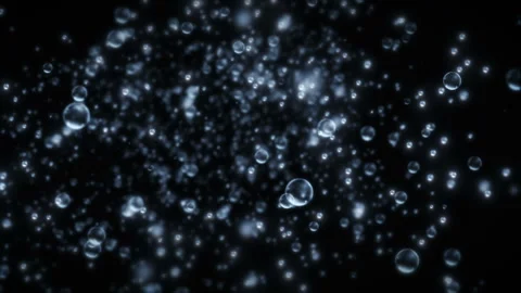 Flying Air Bubbles Stock Footage 297610476