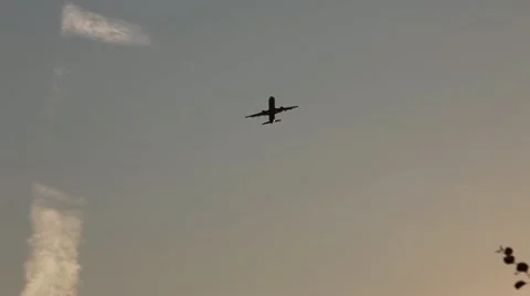 Flying Airplane Stock Footage 11695316
