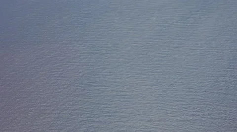 Flying Airplane Window Water Ocean V-LOG Video stock 62011955