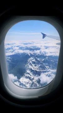 Flying into Alaska  Stock Photos