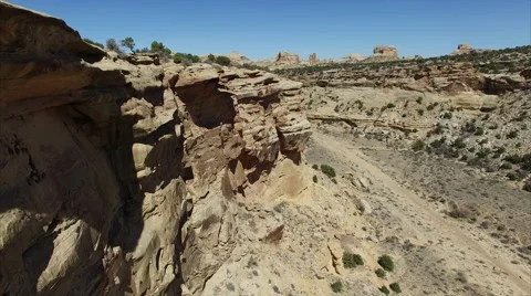 Flying Along The Desert Cliffs Of Southern Utah Stock Footage 62732273