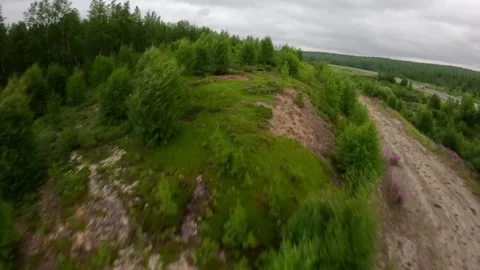 Flying along the hills 動画素材 285742625