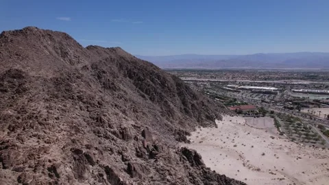 Flying along mountain range Stock Footage 246257180